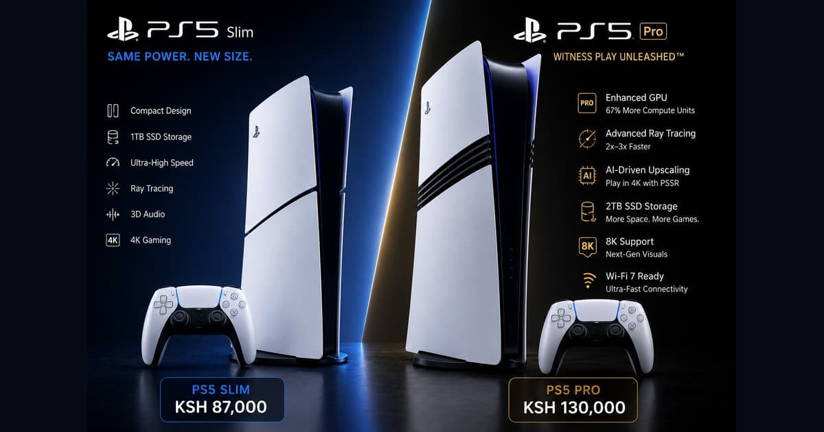 PS5 Slim vs PS5 Pro in Kenya 2026 — Which Should You Buy? | iTey Store Kenya