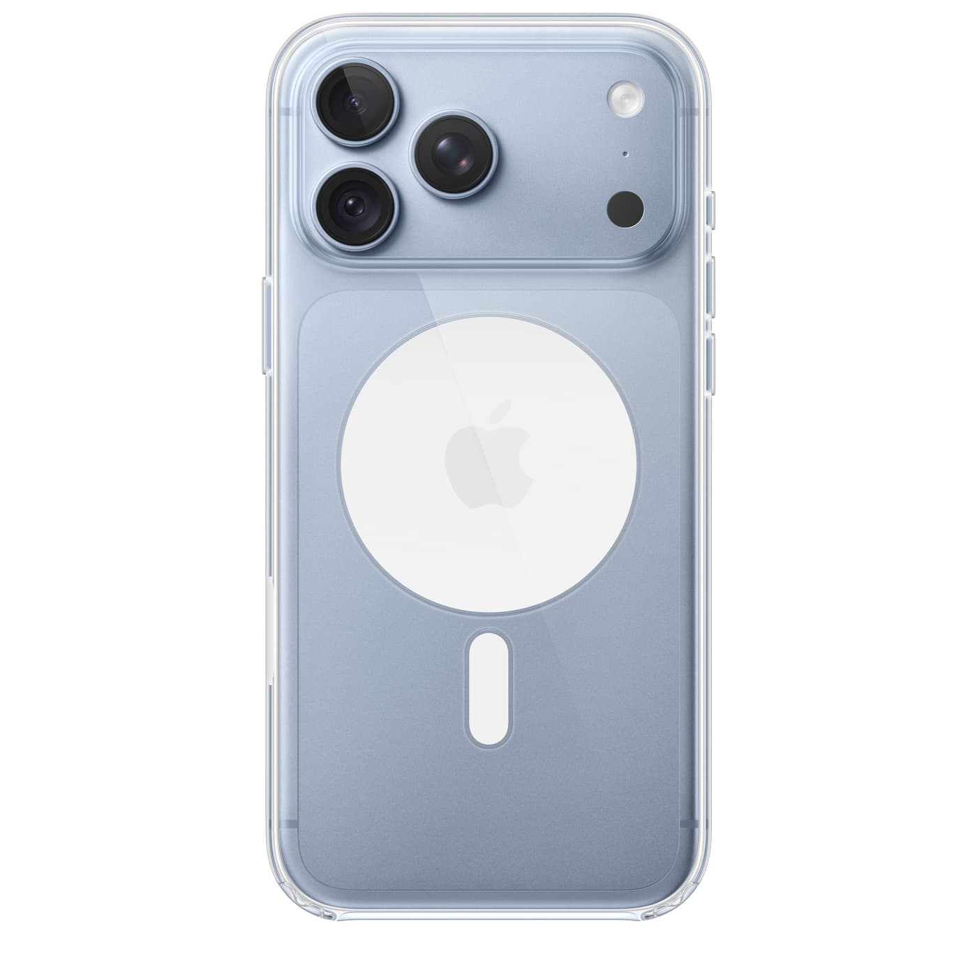 Apple iPhone 18 Pro Max Clear Case with MagSafe, side view