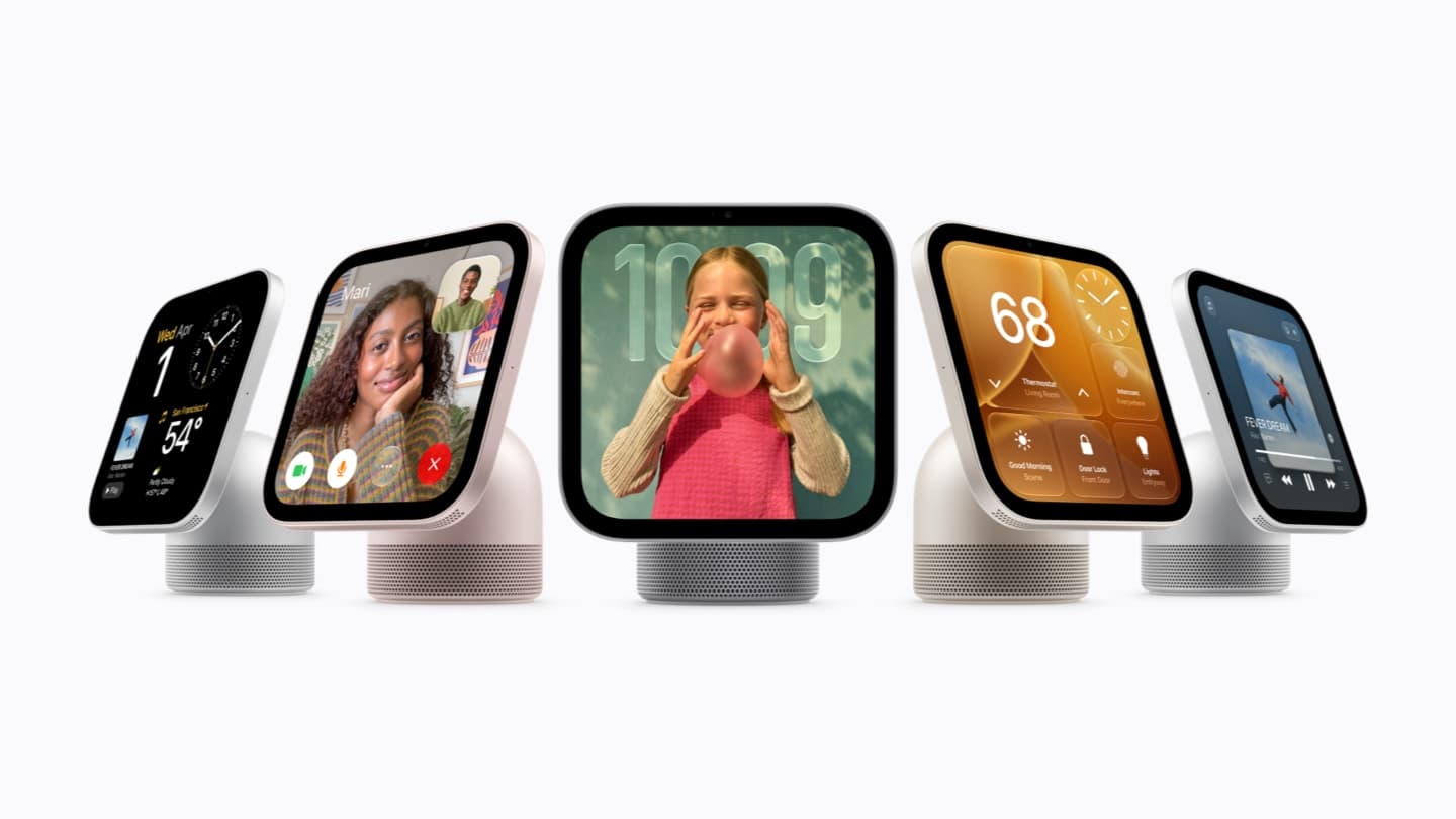 Apple HomeView tabletop smart home display lineup