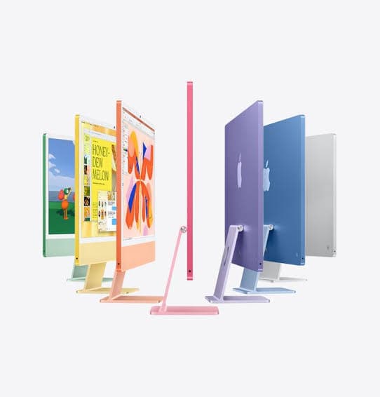 Apple iMac 24-inch (M6) in all seven colours