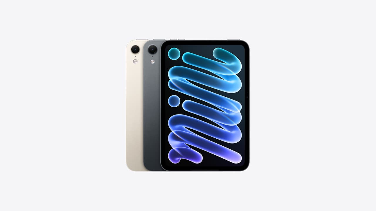 Apple iPad mini 8 — Starlight, Silver and Space Black