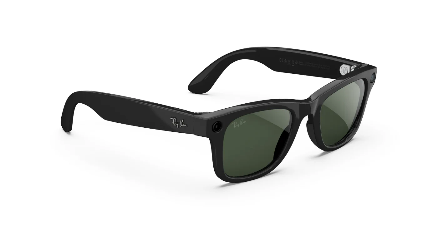 Ray-Ban Meta Wayfarer (Gen 2) - Shiny Black, Graphite Green Transitions