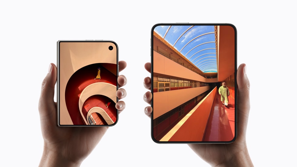 Apple iPhone Duo display sizes — 5.4-inch outer screen and 7.6-inch inner folding display